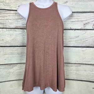 GF Women’s Taupe Racerback Tank Top Rayon Blend Size S